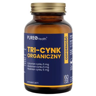 Pureo Health Tri-Cynk Organiczny, 60 kapsułek - zdjęcie produktu