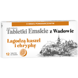 Tabletki Emskie z Wadowic, smak pomarańczowy, 12 pastylek do ssania KRÓTKA DATA - miniaturka zdjęcia produktu