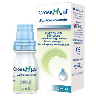 CrossHyal, krople do oczu, 10 ml KRÓTKA DATA - zdjęcie produktu