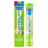 Plusssz Elektrolity + 100% Multiwitamina, smak cytryna-mięta, 24 tabletki musujące - miniaturka zdjęcia produktu