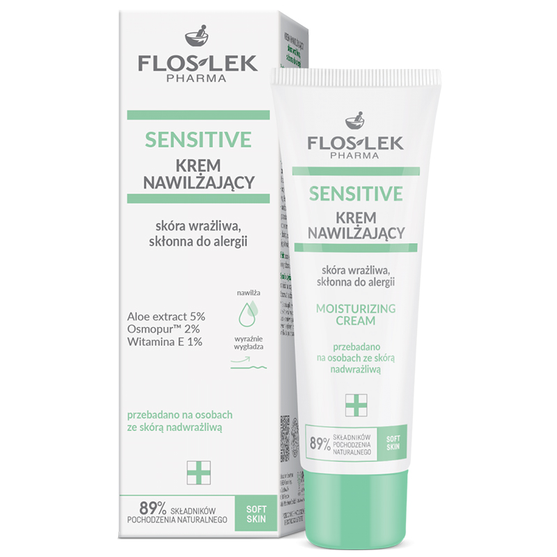 Flos-Lek Pharma Floslek Pharma Sensitive, krem nawilżający do skóry alergicznej, 50 ml — Inhaltsstoffe und Bewertung