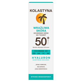 Kolastyna, krem ochronny do twarzy, skóra wrażliwa, SPF 50+, 50 ml - zdjęcie produktu