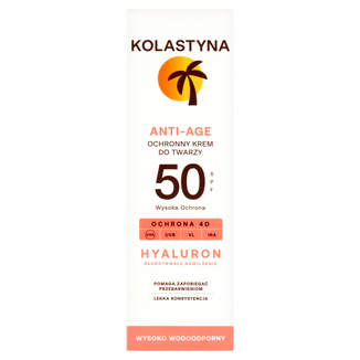 Kolastyna, ochronny krem do twarzy, anti-age, SPF 50, 50 ml - zdjęcie produktu