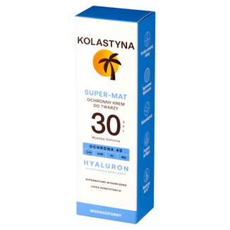 Kolastyna, ochronny krem do twarzy super-mat, SPF 30, 50 ml USZKODZONE OPAKOWANIE - zdjęcie produktu