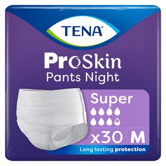 Tena Pants ProSkin Night, majtki chłonne, rozmiar M, 80-110 cm, Super, 30 sztuk - zdjęcie produktu