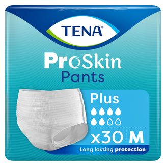 Tena Pants ProSkin, majtki chłonne, rozmiar M, 80-110 cm, Plus, 30 sztuk - zdjęcie produktu