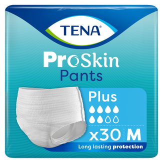 Tena Pants ProSkin, majtki chłonne, rozmiar M, 80-110 cm, Plus, 30 sztuk - zdjęcie produktu