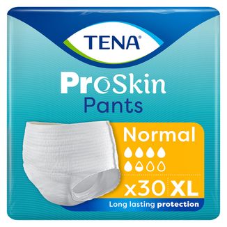 Tena Pants ProSkin Normal, majtki chłonne, rozmiar XL, 120-160 cm, 30 sztuk USZKODZONE OPAKOWANIE - zdjęcie produktu