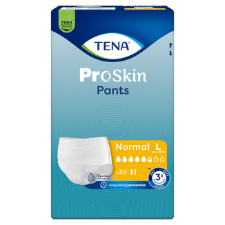 Tena Pants ProSkin, majtki chłonne, rozmiar L, 100-135 cm, Normal, 30 sztuk USZKODZONE OPAKOWANIE Tena Pants ProSkin, majtki chłonne, rozmiar L, 100-135 cm, Normal, 30 sztuk USZKODZONE OPAKOWANIE - zdjęcie produktu