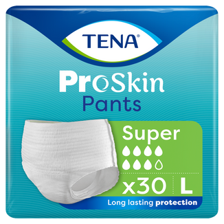 Tena Pants Proskin, majtki chłonne, rozmiar L, 100-135 cm, Super, 30 sztuk - zdjęcie produktu