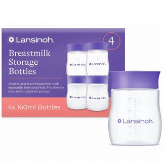 Lansinoh, butelki do przechowywania pokarmu, 4 x 160 ml - zdjęcie produktu