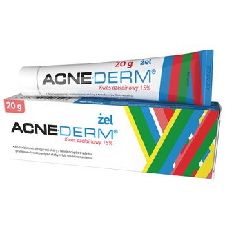 Acne-Derm, żel przeciwtrądzikowy, kwas azelainowy 15%, 20 g USZKODZONE OPAKOWANIE - zdjęcie produktu