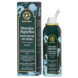 Herbal Medica Morska Mgiełka NaturSpray do nosa, od 1 miesiąca, 100 ml - zdjęcie produktu
