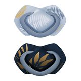 Canpol Babies, smoczek uspokajający, silikonowy, symetryczny, Gold, niebieski, 0-6 miesięcy, 2 sztuki - miniaturka zdjęcia produktu