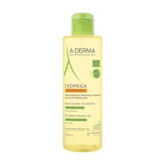 A-Derma Exomega Control, olejek emolient pod prysznic, skóra sucha, skłonna do atopii, od urodzenia, 500 ml - zdjęcie produktu