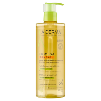 A-Derma Exomega Control, olejek emolient pod prysznic, skóra sucha, skłonna do atopii, od urodzenia, 500 ml - zdjęcie produktu
