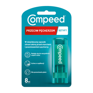 Compeed, sztyft przeciw pęcherzom, 8 ml Compeed, sztyft przeciw pęcherzom, 8 ml - zdjęcie produktu