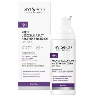 Sylveco Dermo Naczynka, krem uszczelniający naczynka na dzień, SPF 50, 50 ml KRÓTKA DATA Sylveco Dermo Naczynka, krem uszczelniający naczynka na dzień, SPF 50, 50 ml KRÓTKA DATA - zdjęcie produktu