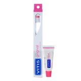 Vitis Gingival, szczoteczka do zębów, miękka, 1 sztuka + pasta do zębów, 15 ml - miniaturka zdjęcia produktu