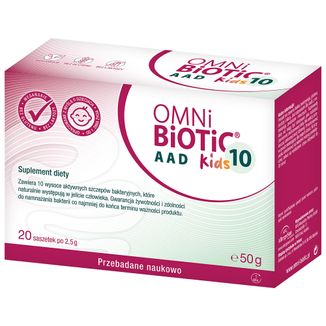 OmniBiotic 10 AAD Kids, proszek, 2,5 g x 20 saszetek - zdjęcie produktu