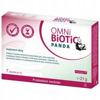 OmniBiotic Panda, proszek, od urodzenia, 3 g x 7 saszetek - zdjęcie produktu