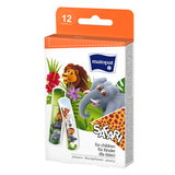 Matopat, zestaw plastrów z opatrunkiem dla dzieci, safari, 12 sztuk USZKODZONE OPAKOWANIE - miniaturka zdjęcia produktu