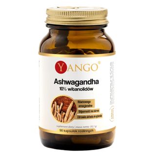 Yango Ashwagandha 10% witanolidów, 90 kapsułek - zdjęcie produktu