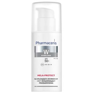 Pharmaceris W Mela-Protect, krem nawilżająco-ochronny rozjaśniający przebarwienia, SPF 50+, 50 ml USZKODZONE OPAKOWANIE - zdjęcie produktu