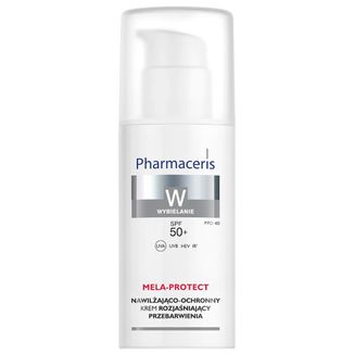 Pharmaceris W Mela-Protect, krem nawilżająco-ochronny rozjaśniający przebarwienia, SPF 50+, 50 ml - zdjęcie produktu