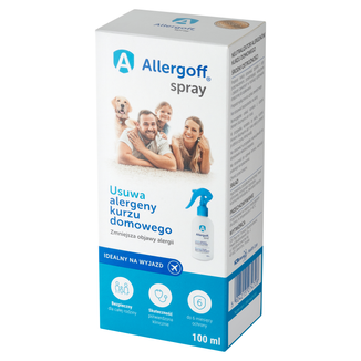 Allergoff spray neutralizator alergenów kurzu domowego, 100 ml - zdjęcie produktu