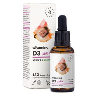 Aura Herbals Witamina D3 Baby, krople, 30 ml - zdjęcie produktu