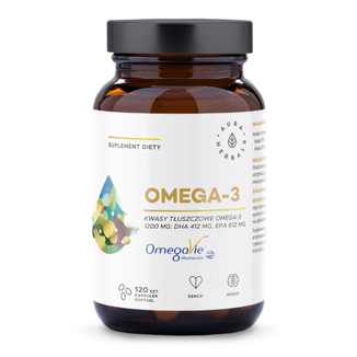 Aura Herbals Omega-3 1200 mg, 120 kapsułek softgel - zdjęcie produktu