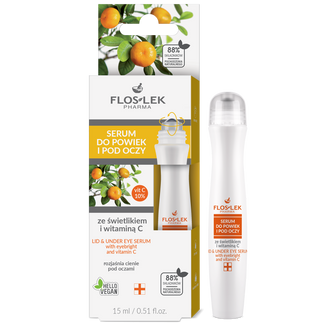 Floslek Pharma, serum do powiek i pod oczy ze świetlikiem i witaminą C, 15 ml - zdjęcie produktu