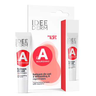 Idee Derm, balsam do ust z witaminą A, regenerujący, 12 ml - zdjęcie produktu