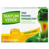 Tantum Verde 3 mg, smak miodowo-pomarańczowy, 20 pastylek twardych - miniaturka zdjęcia produktu
