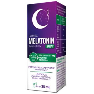 Pamex Melatonin, spray, 25 ml - zdjęcie produktu