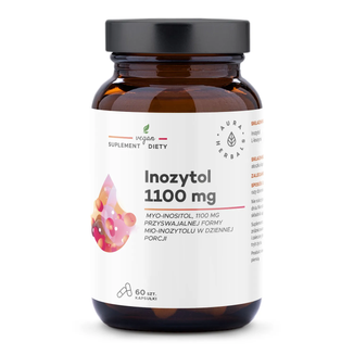 Aura Herbals Inozytol 1100 mg, Myo-Inositol, 60 kapsułek - zdjęcie produktu