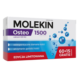 Molekin Osteo, 60 tabletek + 15 tabletek gratis - miniaturka zdjęcia produktu