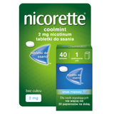 Nicorette Coolmint 2 mg, 40 tabletek do ssania - miniaturka zdjęcia produktu