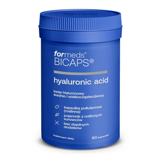 ForMeds Bicaps Hyaluronic Acid, kwas hialuronowy, 60 kapsułek - zdjęcie produktu