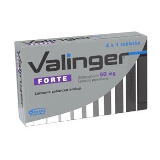 Valinger Forte 50 mg, 4 tabletki powlekane - zdjęcie produktu