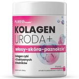 Pureo Health Kolagen Uroda+, smak truskawkowo-malinowy 129 g - miniaturka zdjęcia produktu