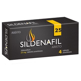 Sildenafil Aristo 25 mg, 4 tabletki - zdjęcie produktu