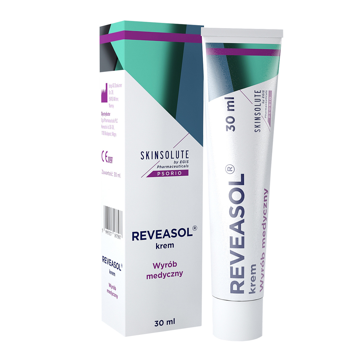 Nieznana Reveasol, krem na łuszczcę i AZS, 30 ml