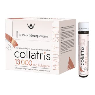 Oleofarm Collatris Beauty Shot, smak porzeczkowy, 25 ml x 20 fiolek USZKODZONE OPAKOWANIE - zdjęcie produktu