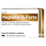 Magnefar B6 Forte 100 mg + 10,10 mg, magnez z witaminą B6, 90 tabletek powlekanych USZKODZONE OPAKOWANIE - miniaturka zdjęcia produktu