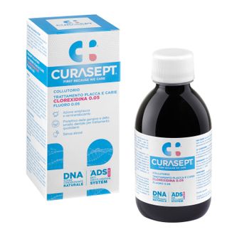 Curasept ADS DNA 205, płyn do płukania jamy ustnej z chlorheksydyną 0,05%, 200 ml - zdjęcie produktu