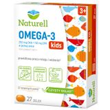 Naturell Omega-3 Kids, żelki dla dzieci powyżej 3 lat, smak cytrynowo-pomarańczowy, 27 sztuk KRÓTKA DATA - miniaturka zdjęcia produktu