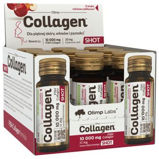 Olimp Collagen Shot, smak wiśniowo-jabłkowy, 9 x 25 ml - zdjęcie produktu