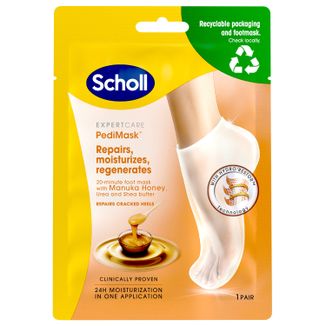 Scholl Expert Care, maska-skarpetka do stóp z miodem manuka, 1 para - zdjęcie produktu